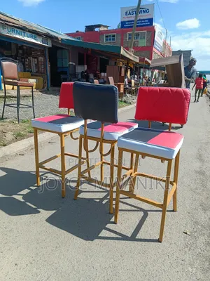 Bar High Chairs, Red and Black, Latest Design 