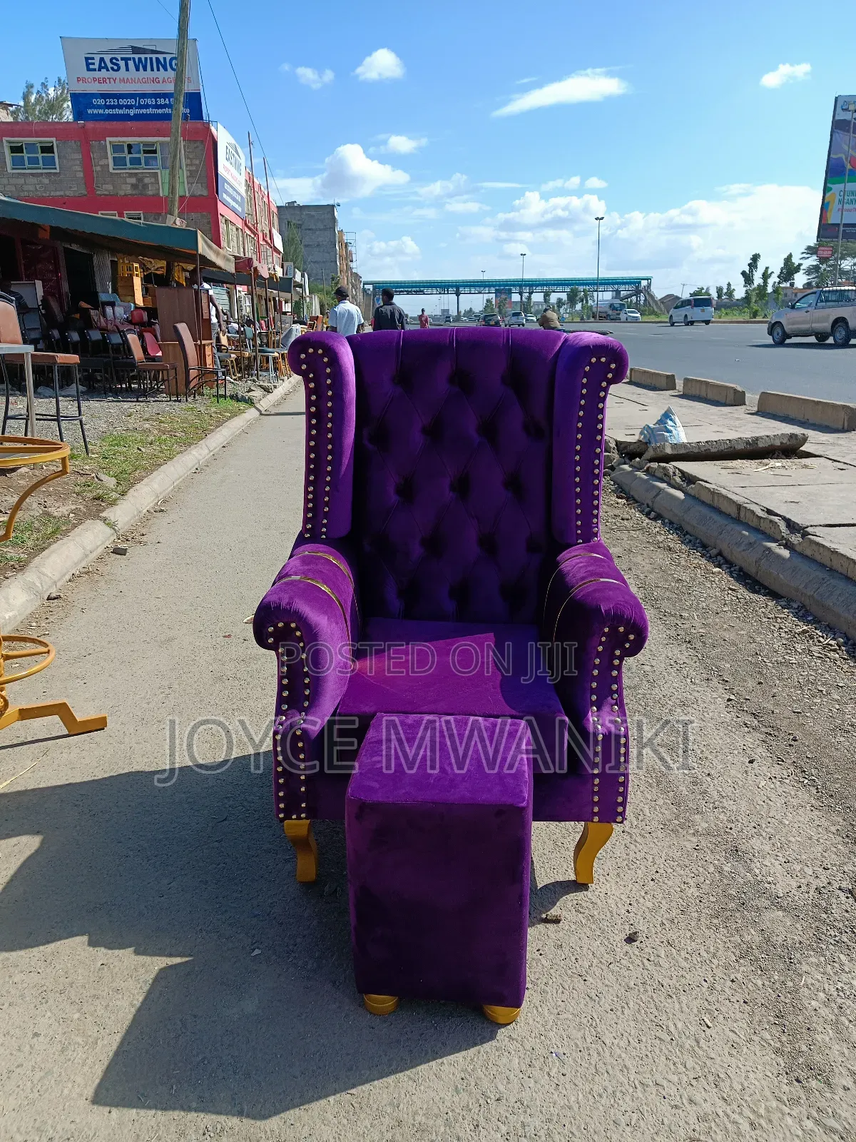 King Chair or Pedicure Seat With a Stool ,