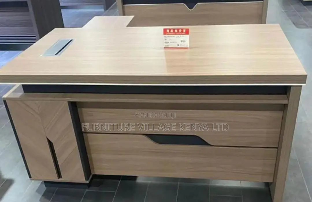Office Tables; 1600mm Executive L-Shaped Imported Desk