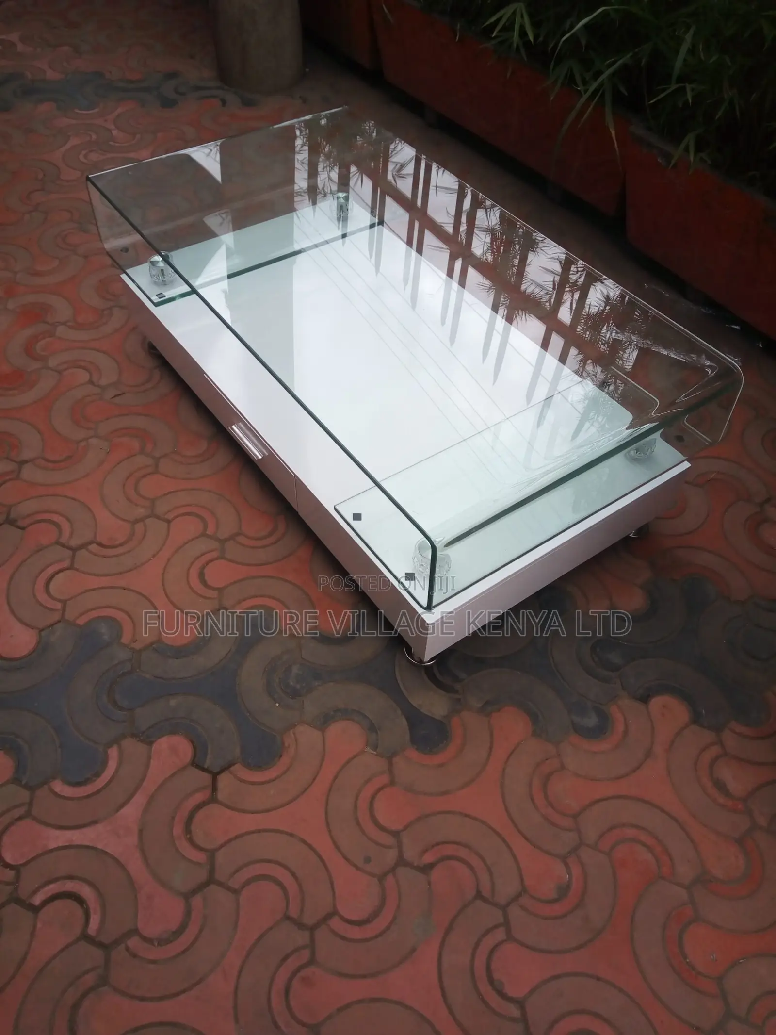 Home Tables; Tempered Glass Top Coffee Table