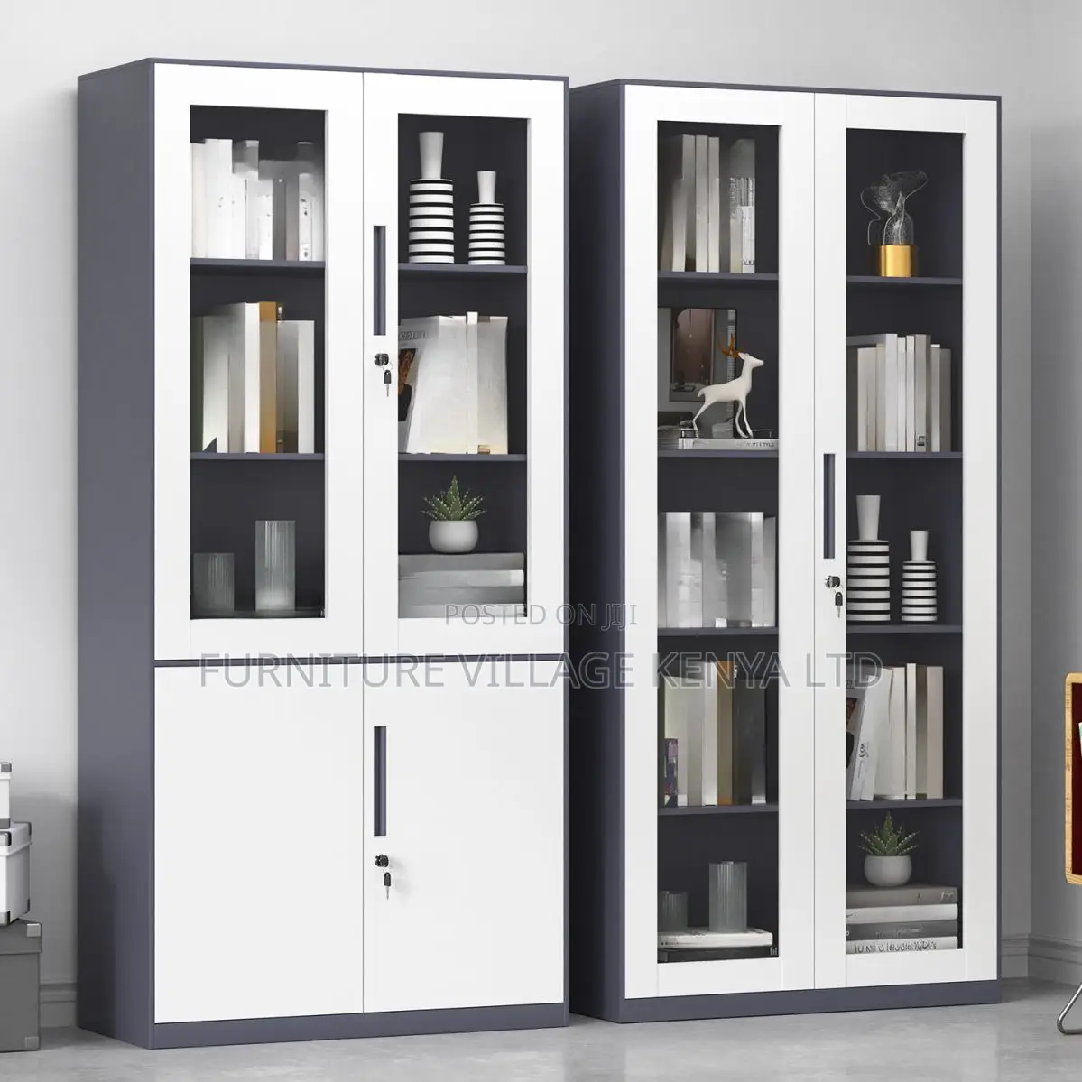 Office Storage Unit With Storage, Key Locking Mechanism