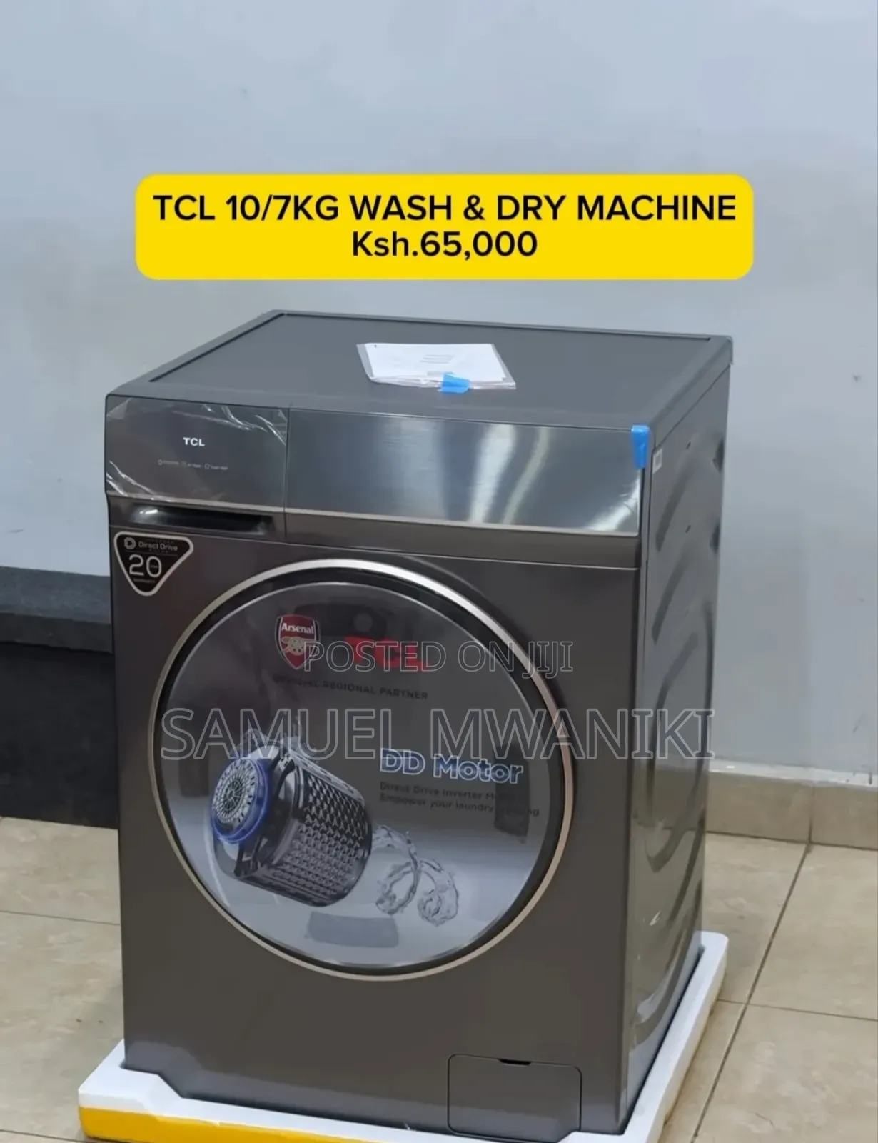 TCL Wash Dry 10kg/7kg Front Load Washing Machine Dd Motor