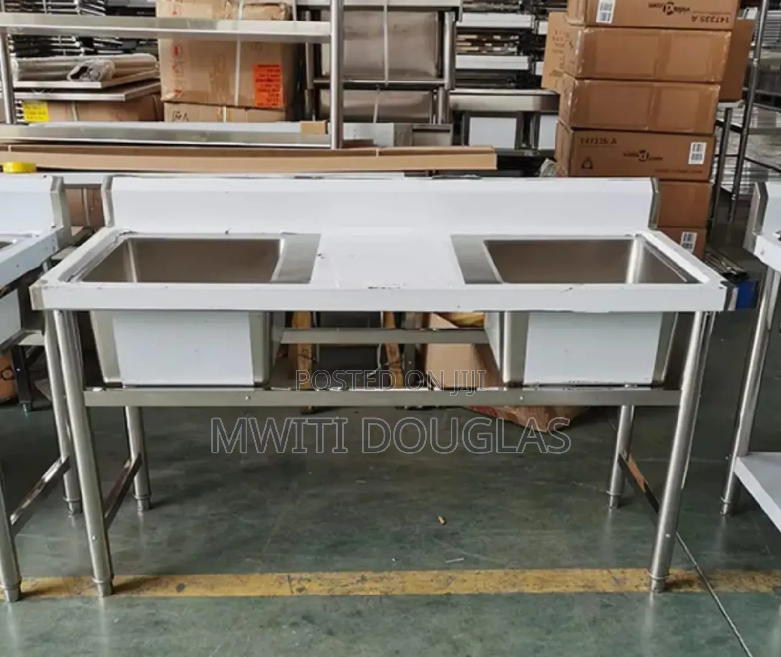 Advanced Modern Stainless Two Bowls Sink