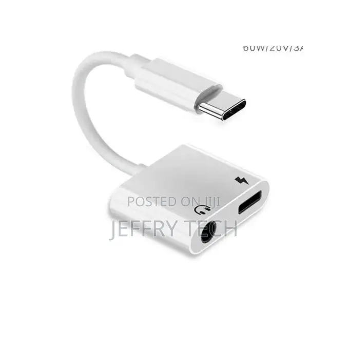 2 in 1 Type-C Adapter Audio and Charger
