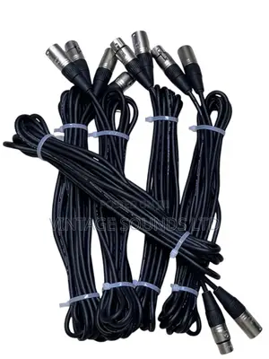 XLR to XLR Male/ Female Microphone Cable 5 Meters (Black)