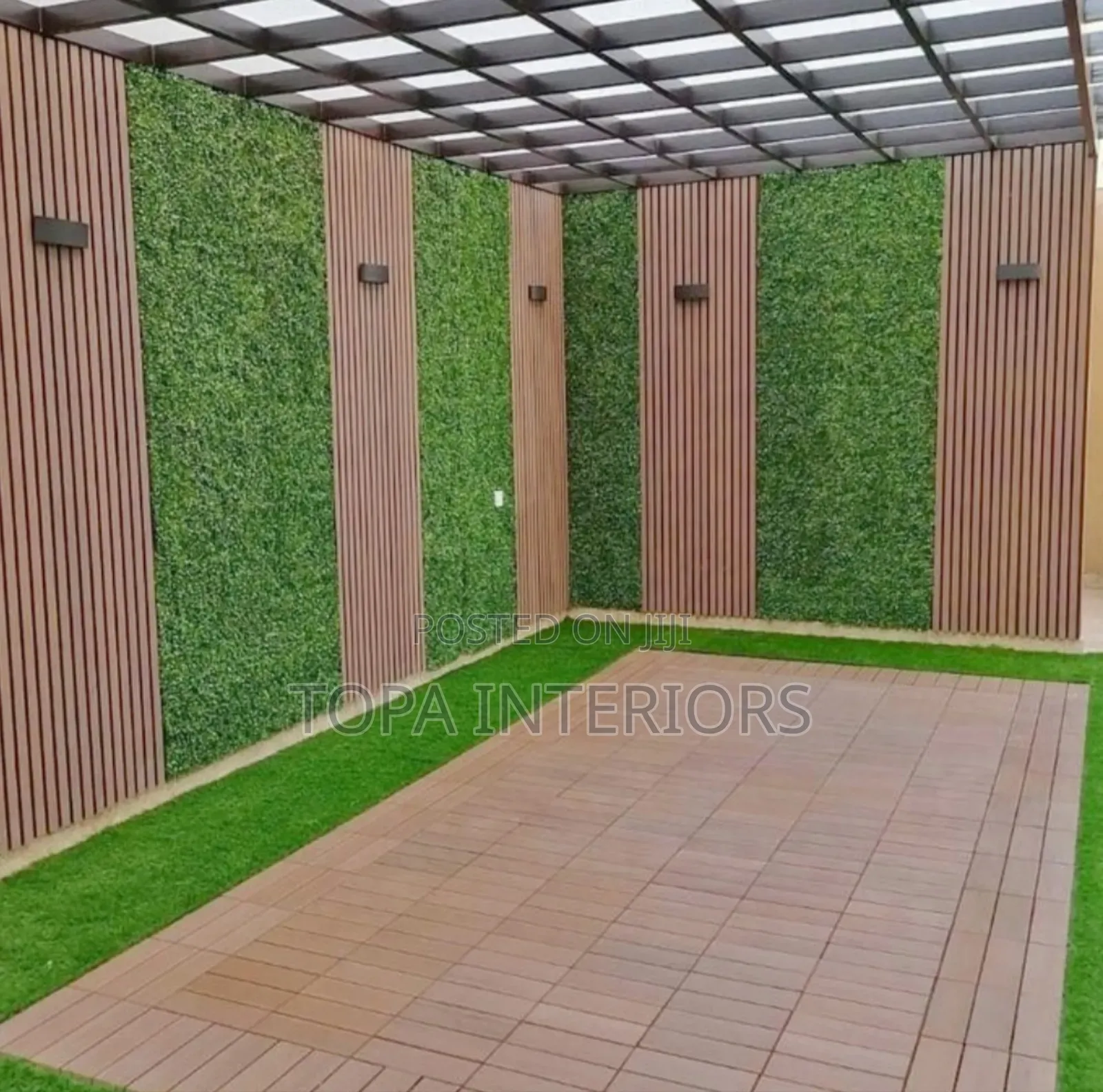 Grass Wall Decoration Artificial Green Grass Carpets Fitting