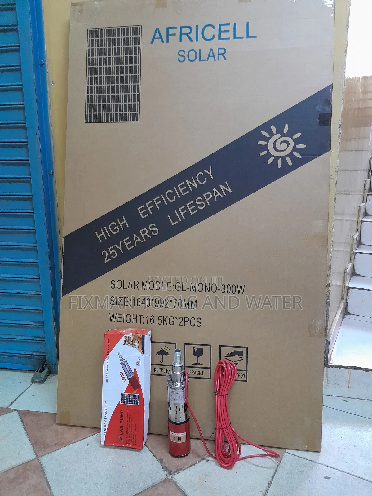 New Solar Water Pump 250 Watts 50m + Panel 300watts