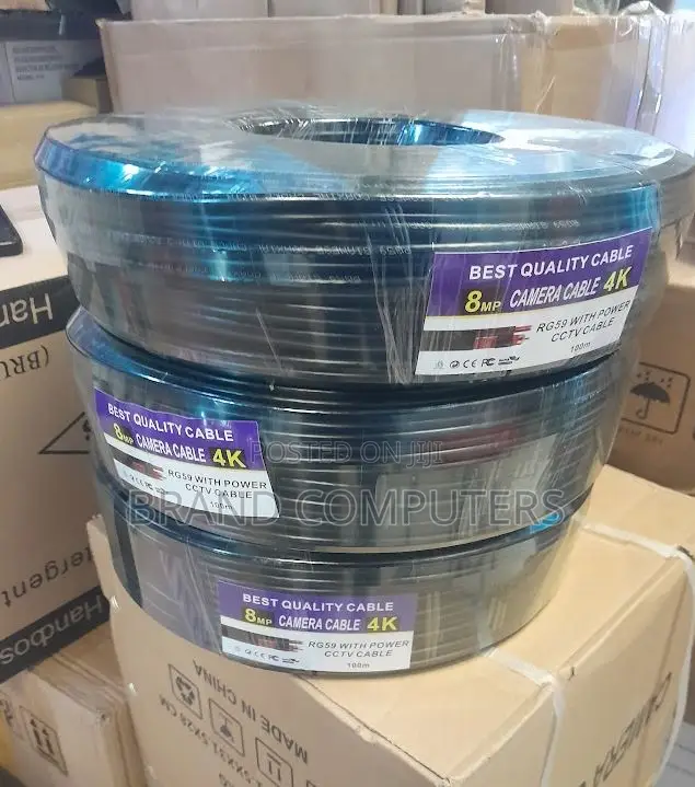 Rg59 CCTV Coaxial Cable 100M Rg 59+2dc CCS Cam Cable