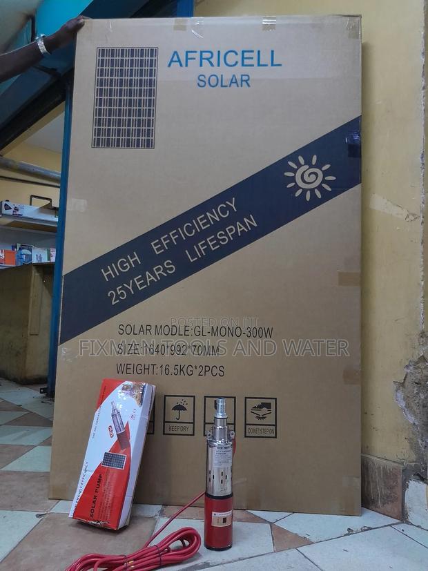 Agri-farming Solar Water Pump 50m With Sola Panel 300 W - main view