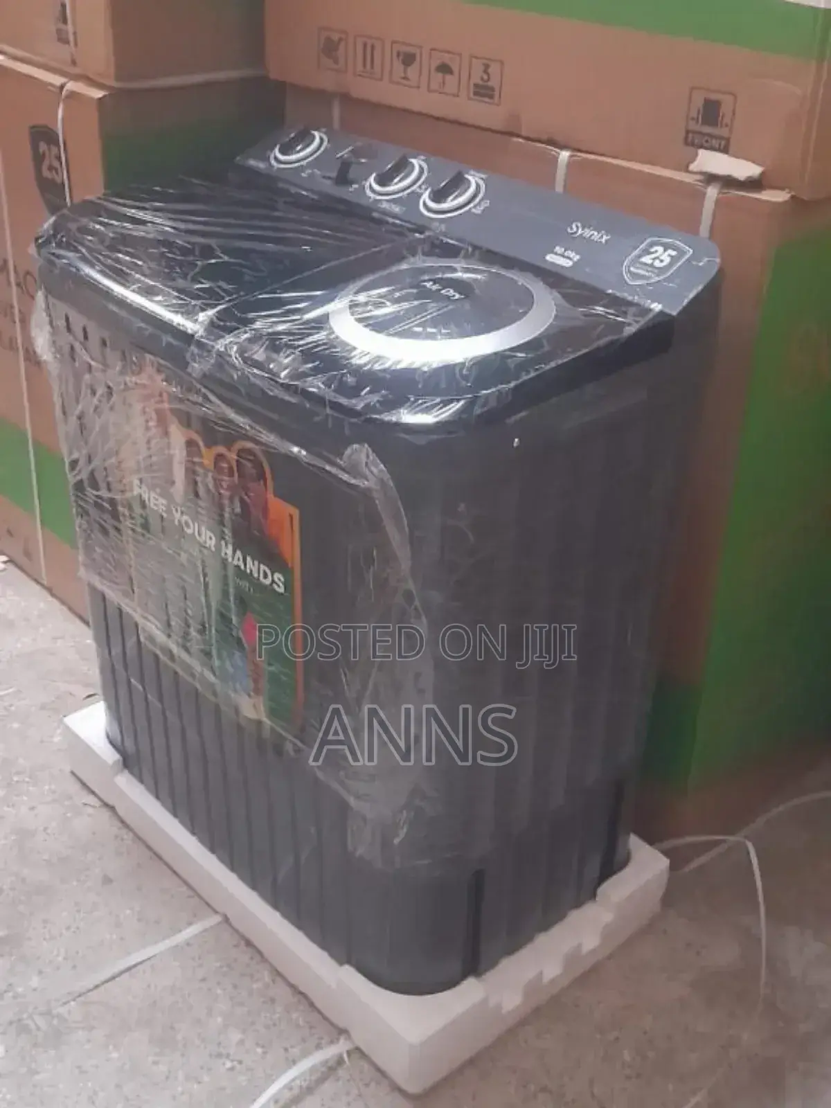 Syinix Top Load 10kgs Black Machine