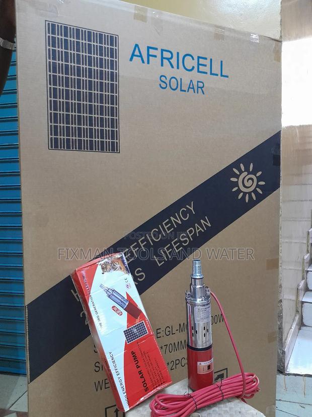 Solar Pump + Panel 300 Watts 24 Volts 50m Deep - main view