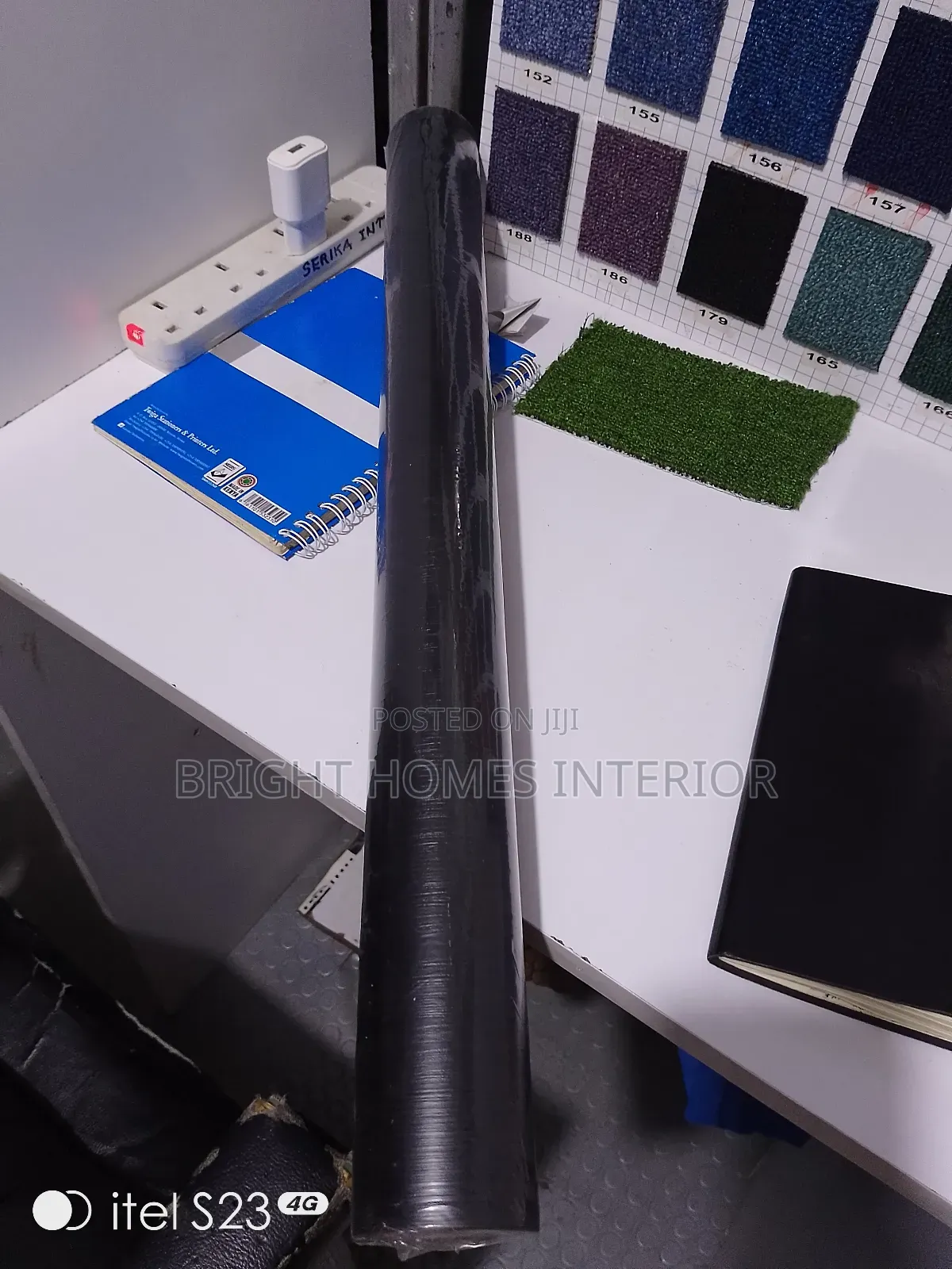 Black Woodeffect Contact Paper for Furniture Surfaces
