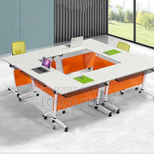 Office Desk : Folding Conference Table With Wheels
