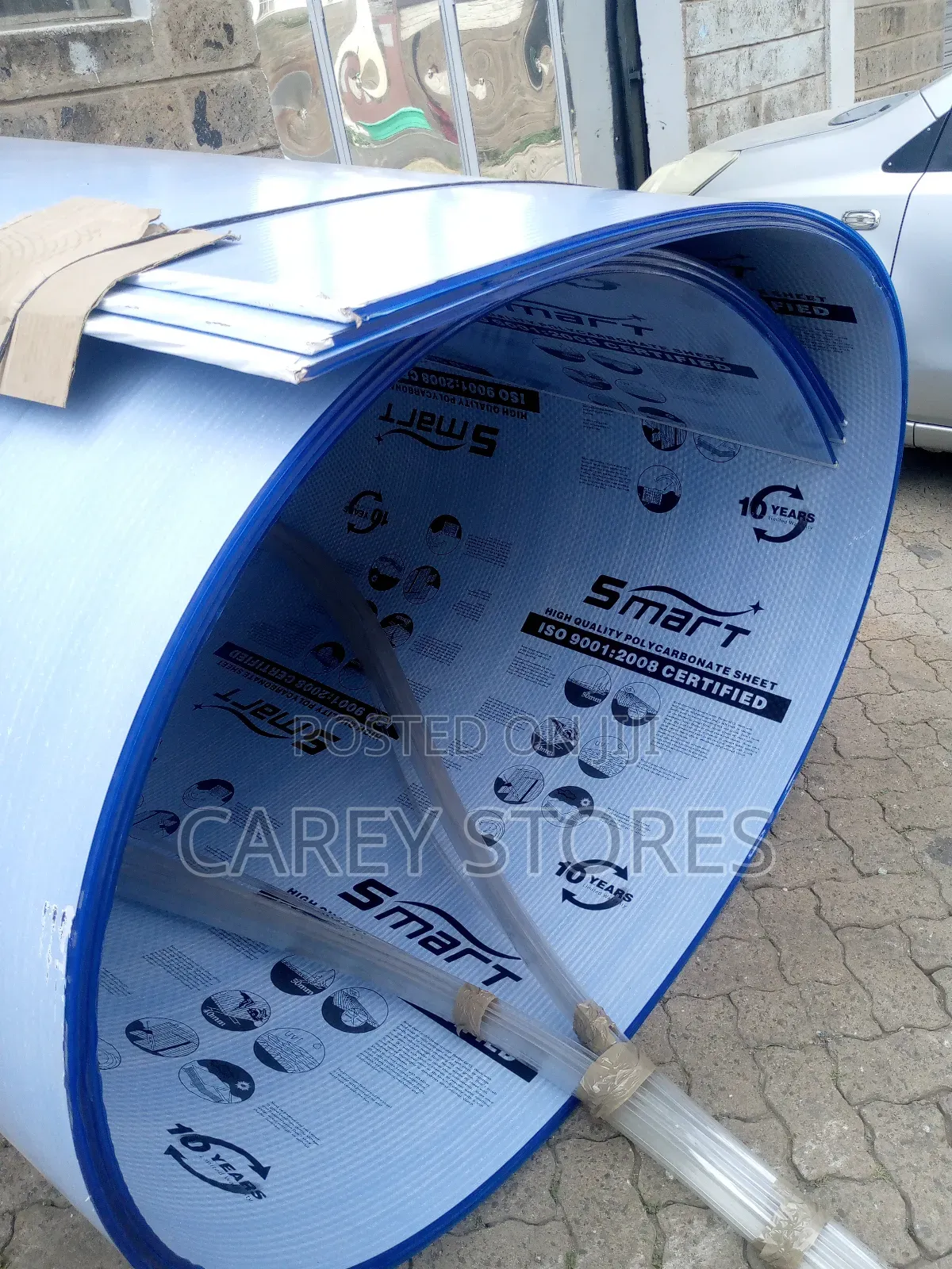Blue Polycarbonate And Accessories