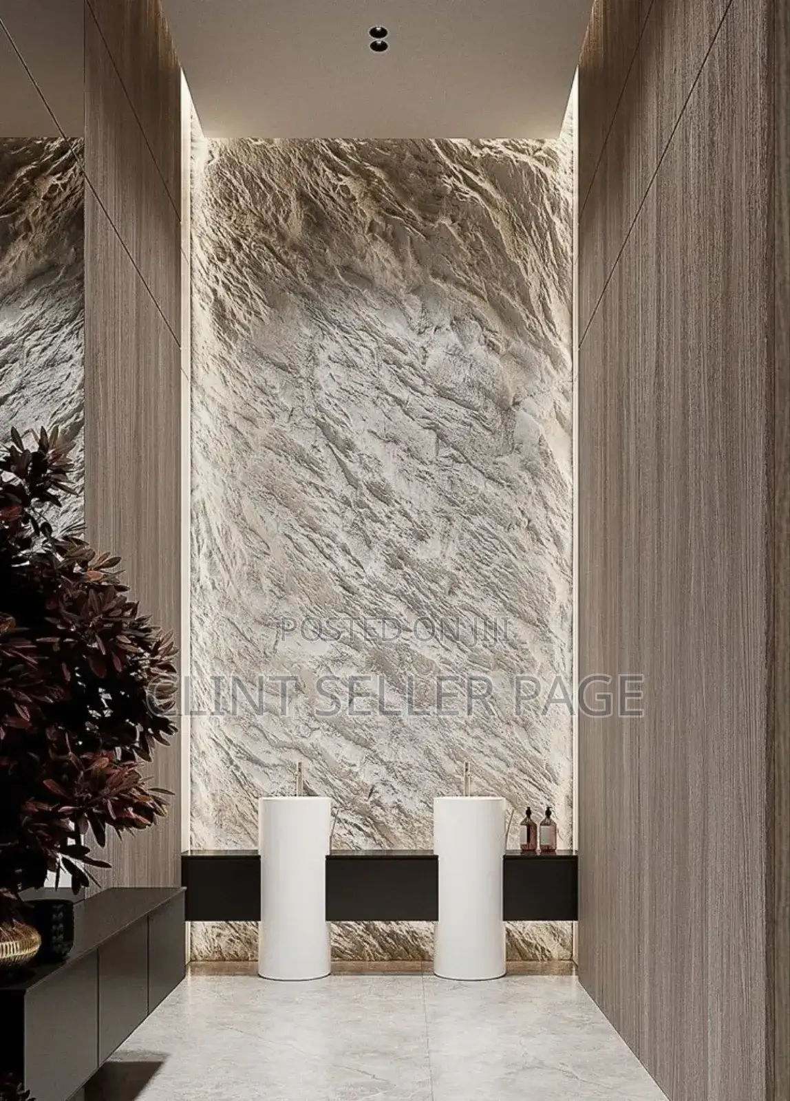 PU Stone Wall/ Aquarock Wall. (600mm*1200)