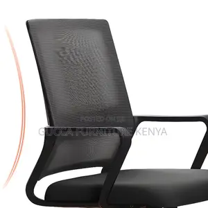 Office Chairs: Mid Back Mesh Ebony Home Office Chair
