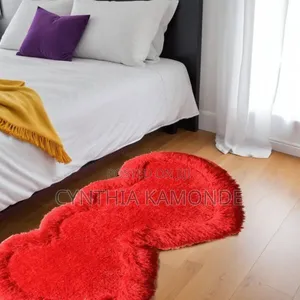 Double Heart Shaped Bedside Mats