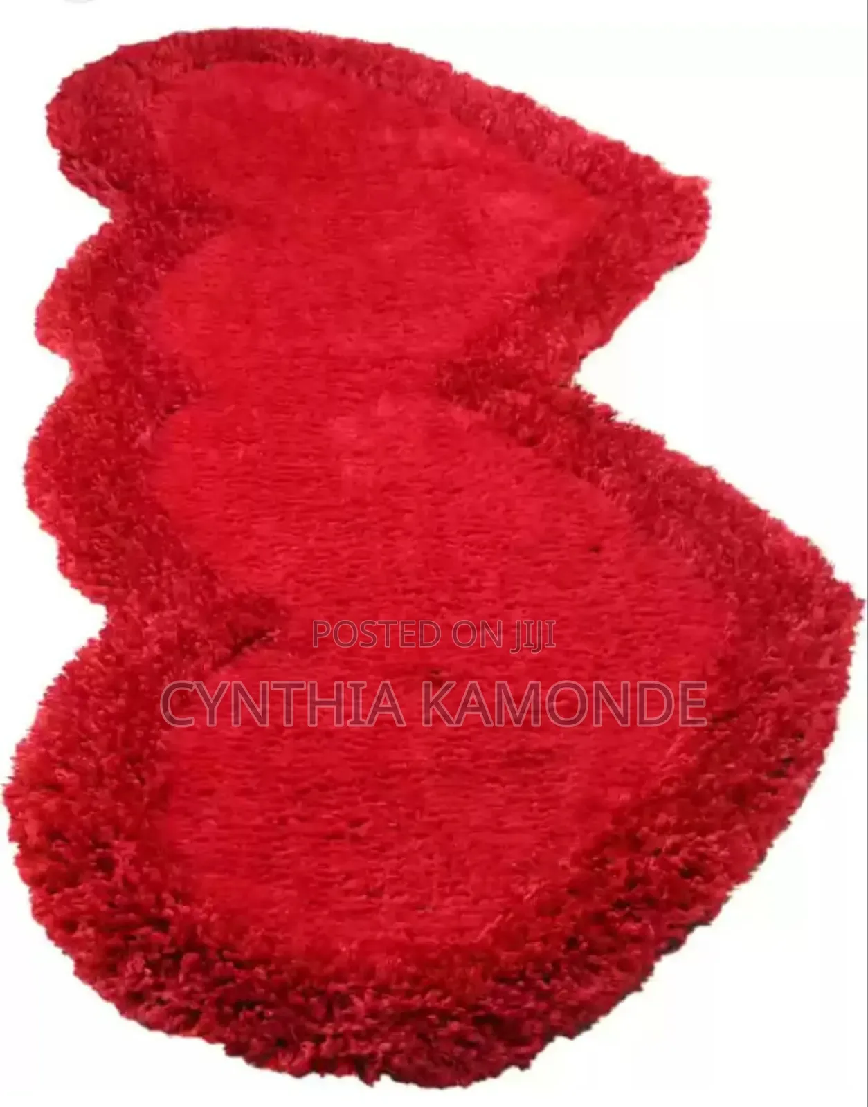 Double Heart Shaped Bedside Mats