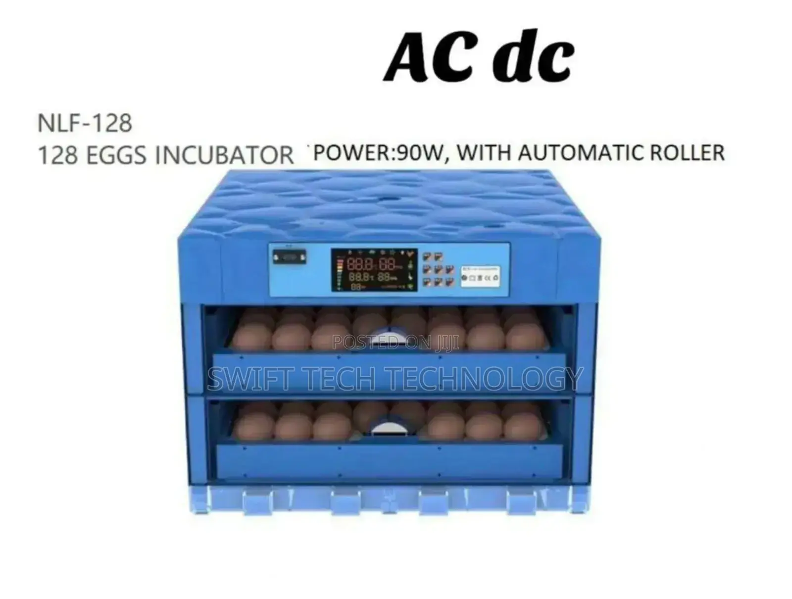 Egg Incubators Ac/Dc 128eggs
