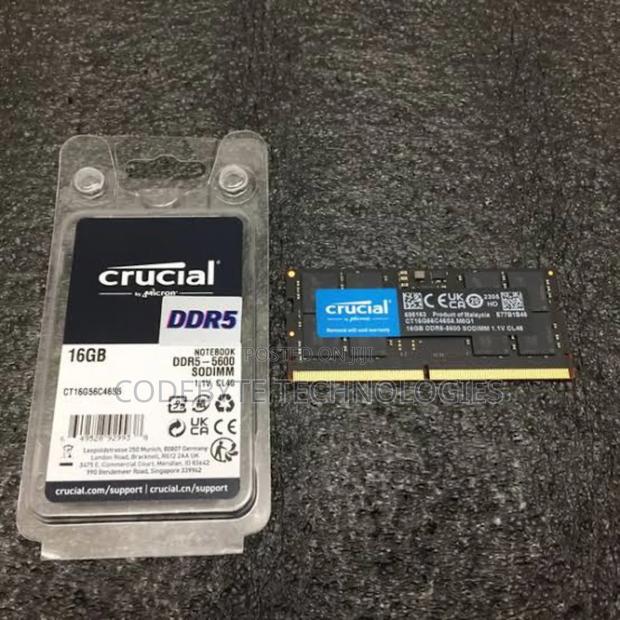 Crucial Laptop RAM 16gb Ddr5 5600^° Laptop RAM 16gb