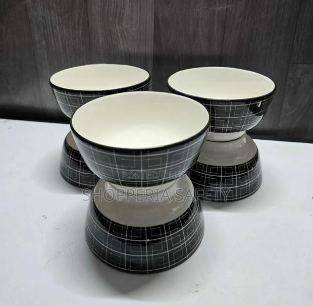 5.5 Inch Black Ceramic Bowls - main view