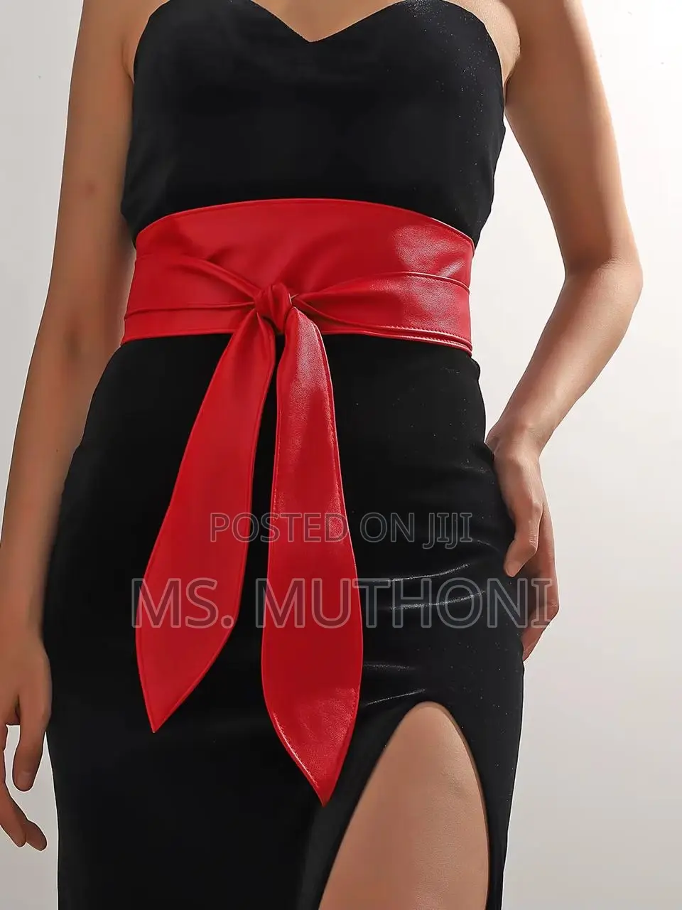 Ladies Underbust Corset PU Leather Waist Belt