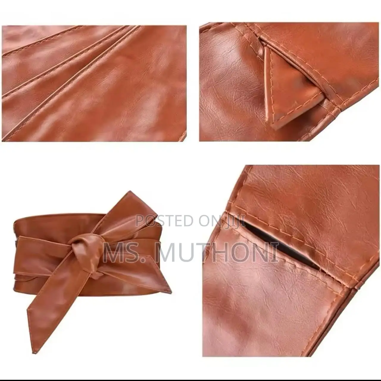 Ladies Underbust Corset PU Leather Waist Belt