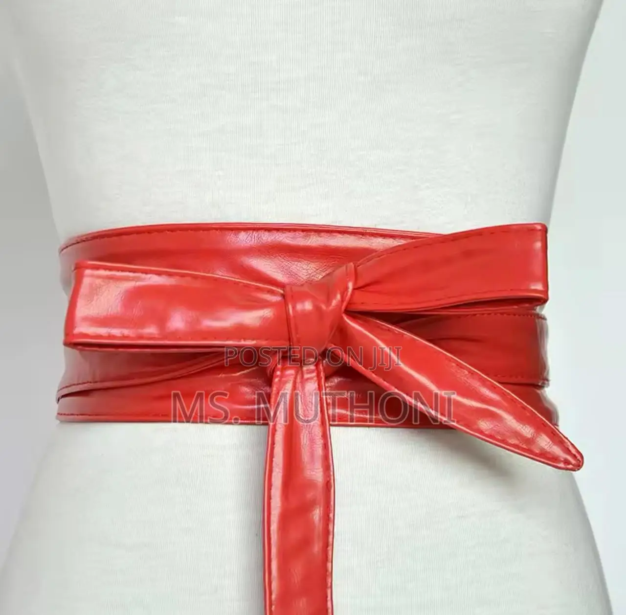 Ladies Underbust Corset PU Leather Waist Belt