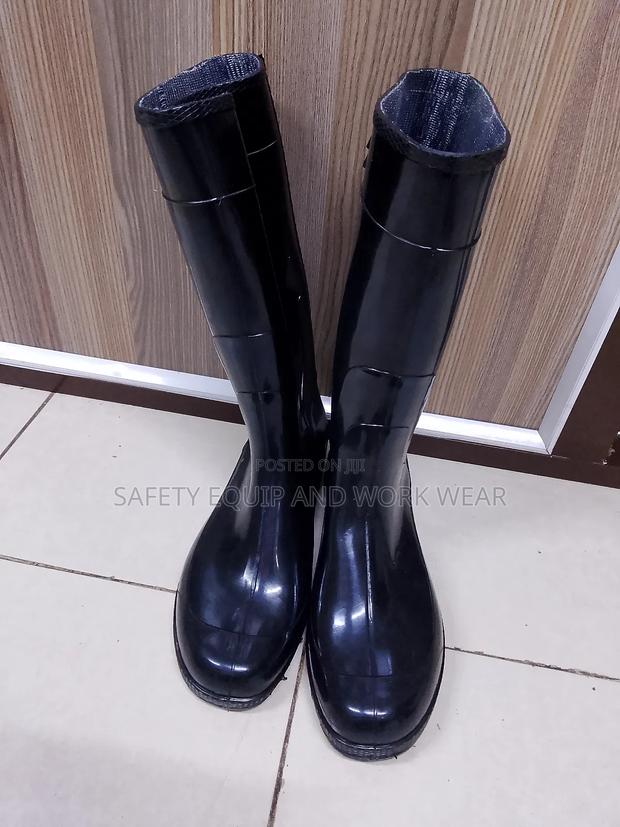 Light Duty Black Gumboots - main view