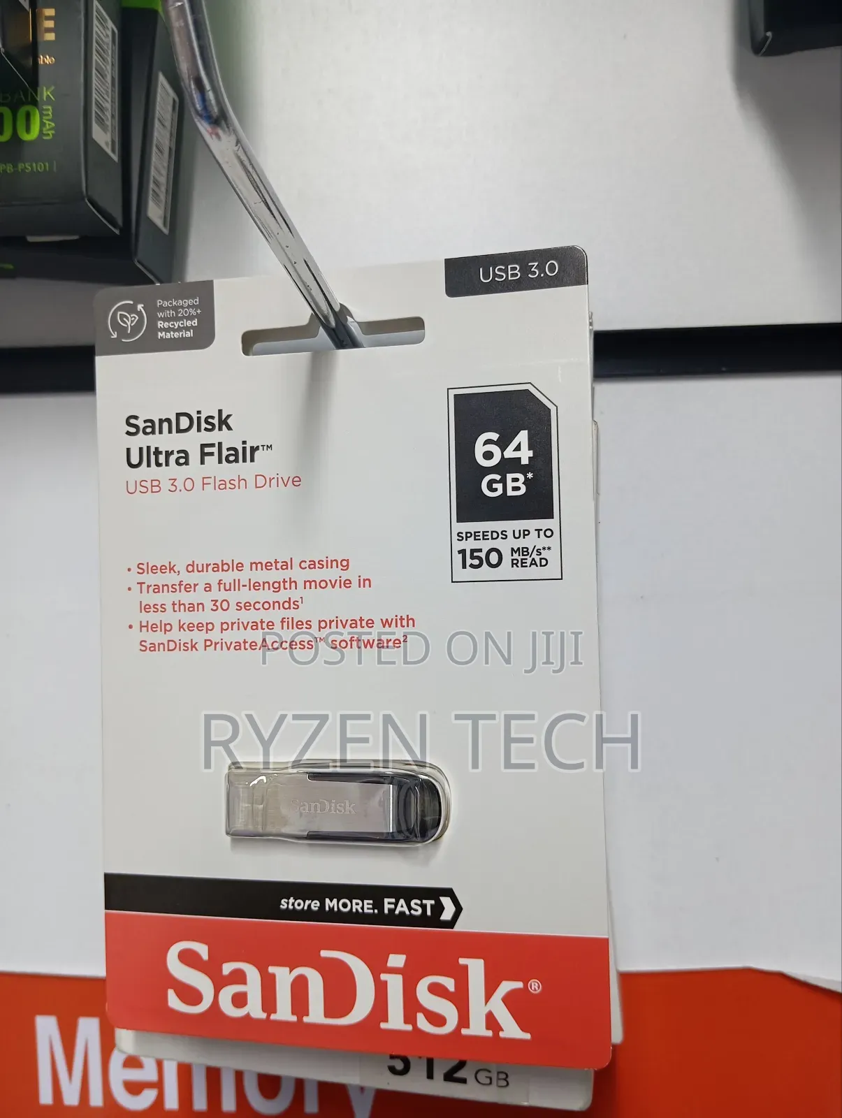 Sandisk Ultra Flair 3.0 USB Flash Drive 64GB