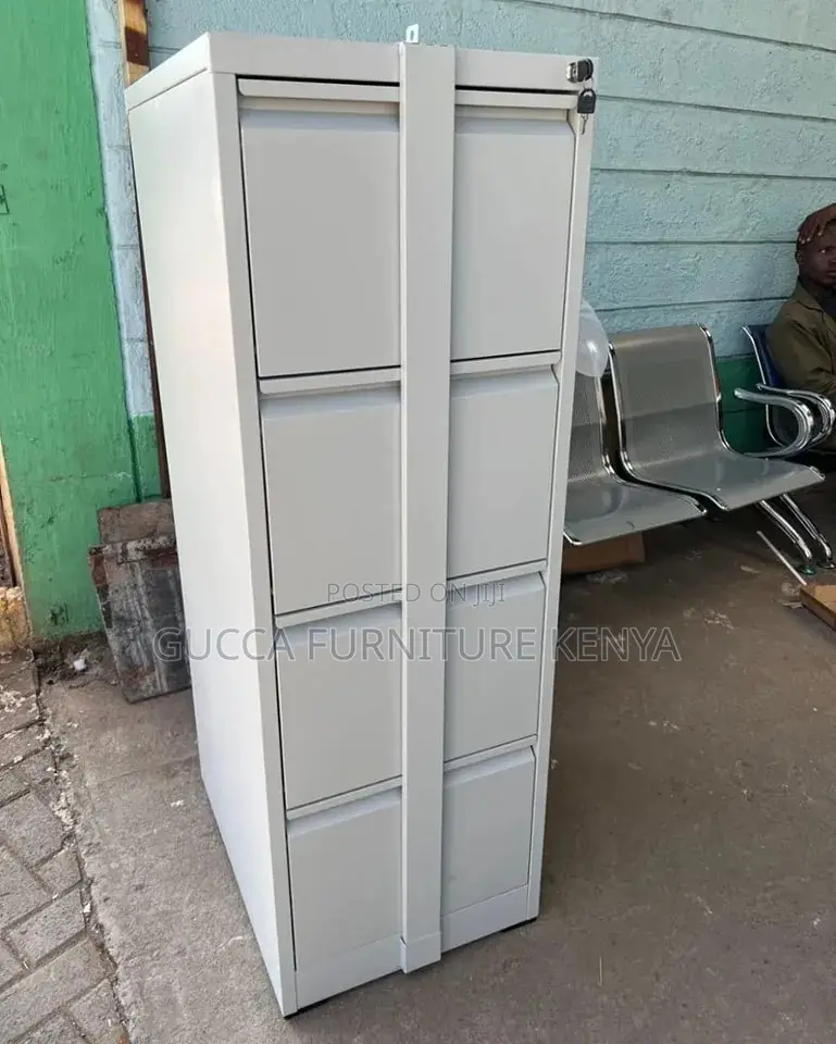 Cabinets:4-Drawer Steel Bar Design Modern Cabinet