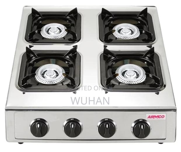 Armco Four Burner Stainless Steel Table Top Gas Cooker