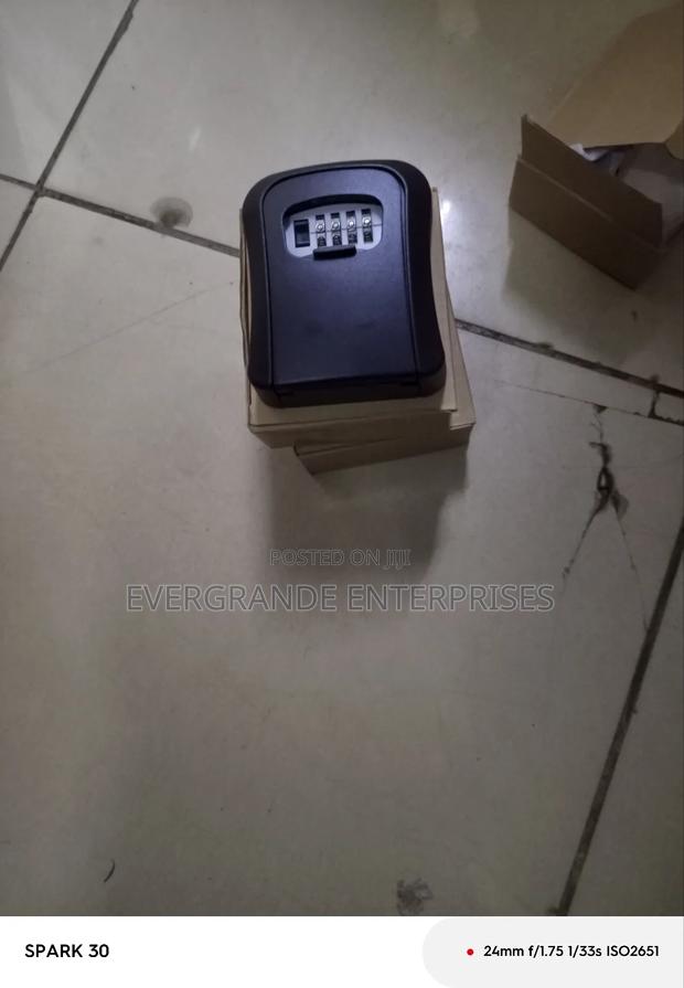 Key Lock Box, Metallic Key Lock Box With Wall Mounted - main view