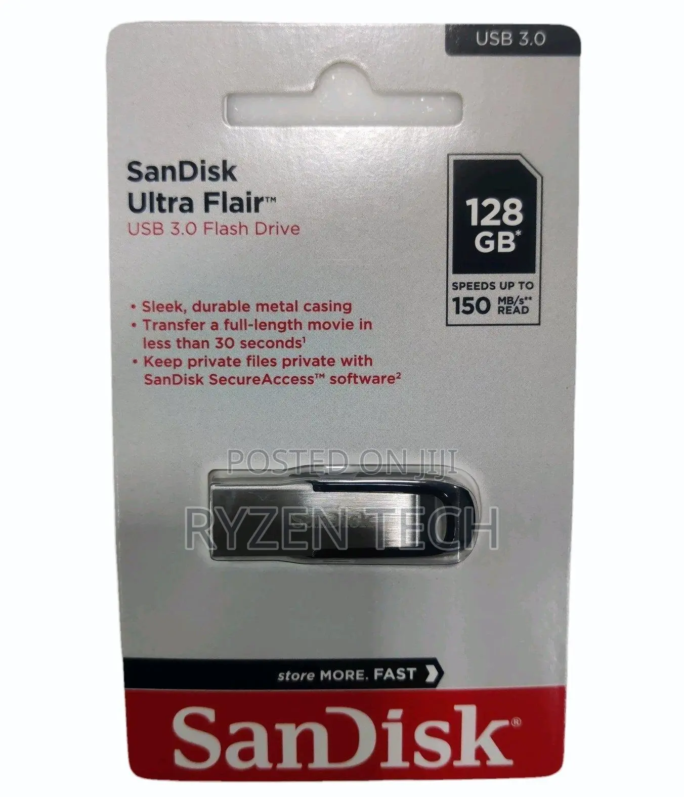 Sandisk Ultra Flair 3.0 USB Flash Drive 128GB