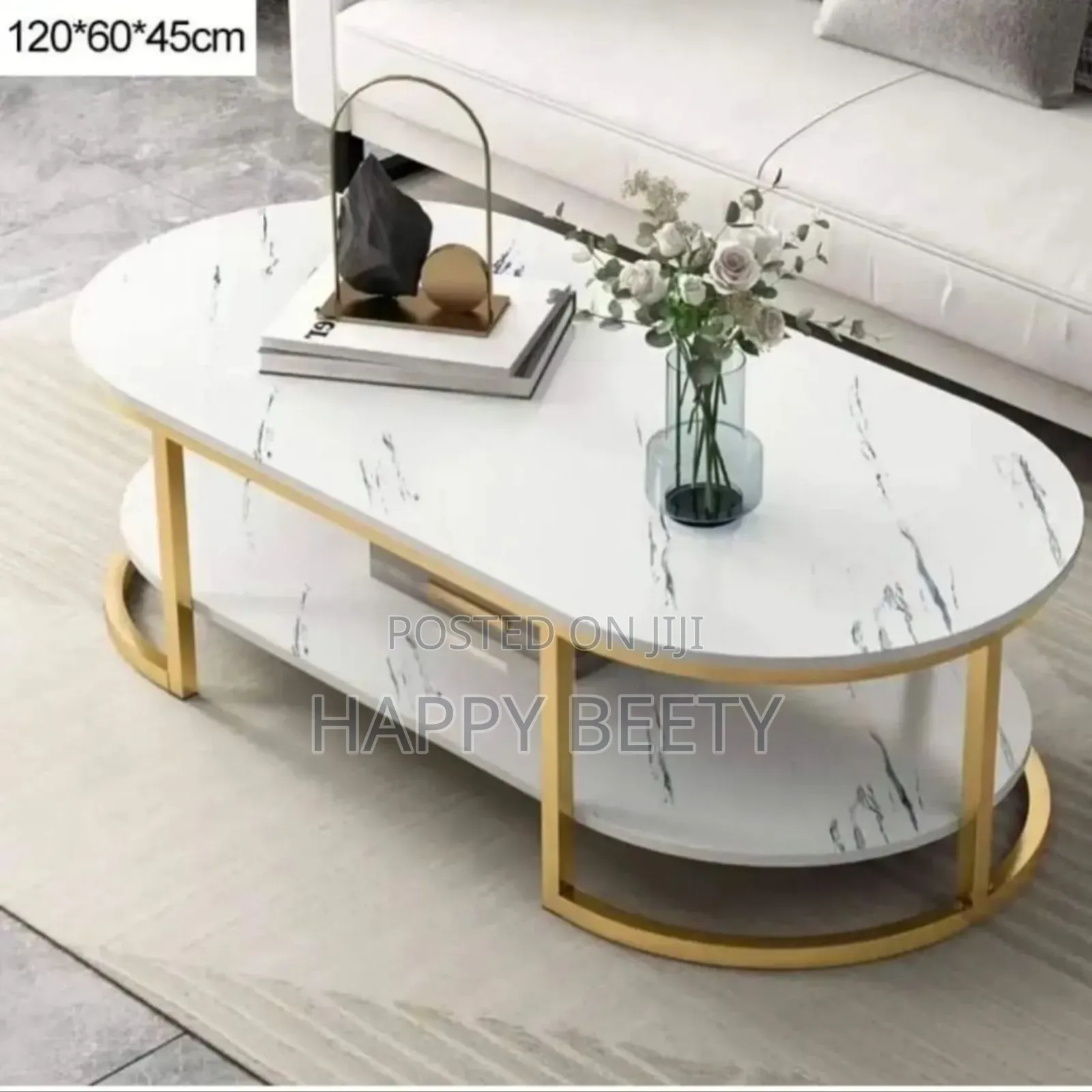 *Modern Luxury Marble Effect Coffee Table*