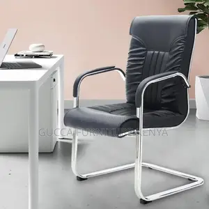 Office Chairs: Ergonomic Leather Padded Conference Chair