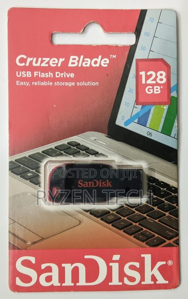 Sandisk Cruzer Blade USB Flash Drive 128GB - main view