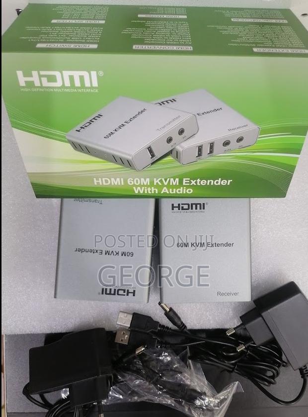 Get 60M KVM Hdmi Extender Over Lan RJ45 With Audio and Usb - thumbnail 2