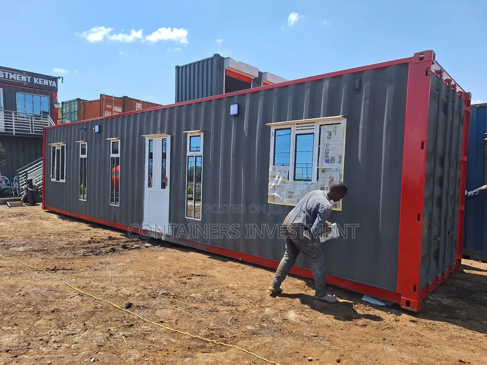 Beautifully Done Container Offices, Movable Structures.