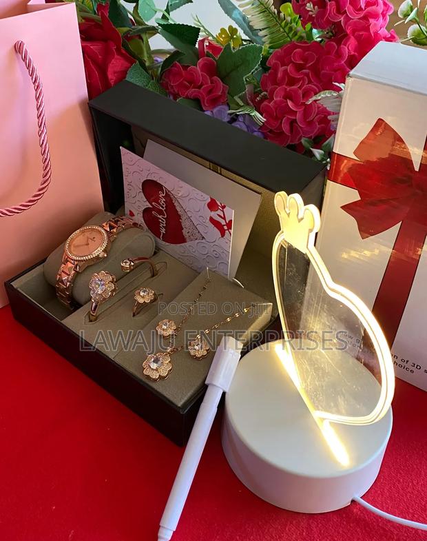 Ladie's 5 in 1 Valentine's Jewelry Gift Set
