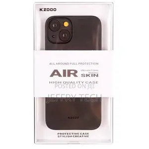 KZDOO Air Skin Case for iPhone 14 Brown Stylish Hard Case
