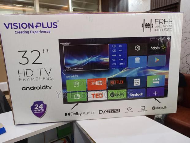 Vision Plus 32 Inch Smart Android Frameless Hd Tv Vp8832s - thumbnail 2