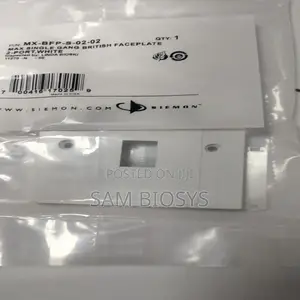 Siemon Cat6a Single Faceplate Complete With Module