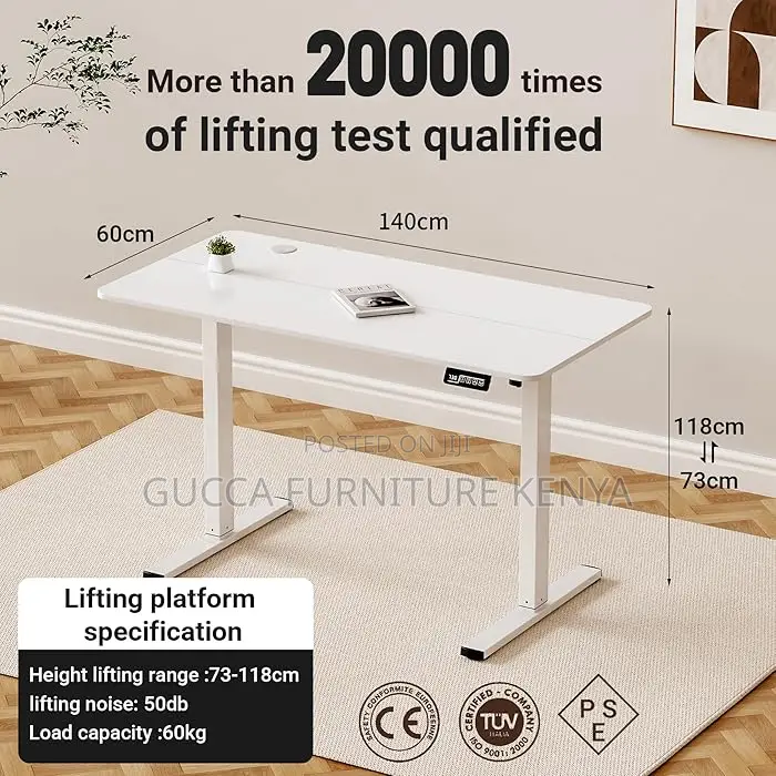 Office Tables: 140cm Modern Electric Lifting Gaming Desk