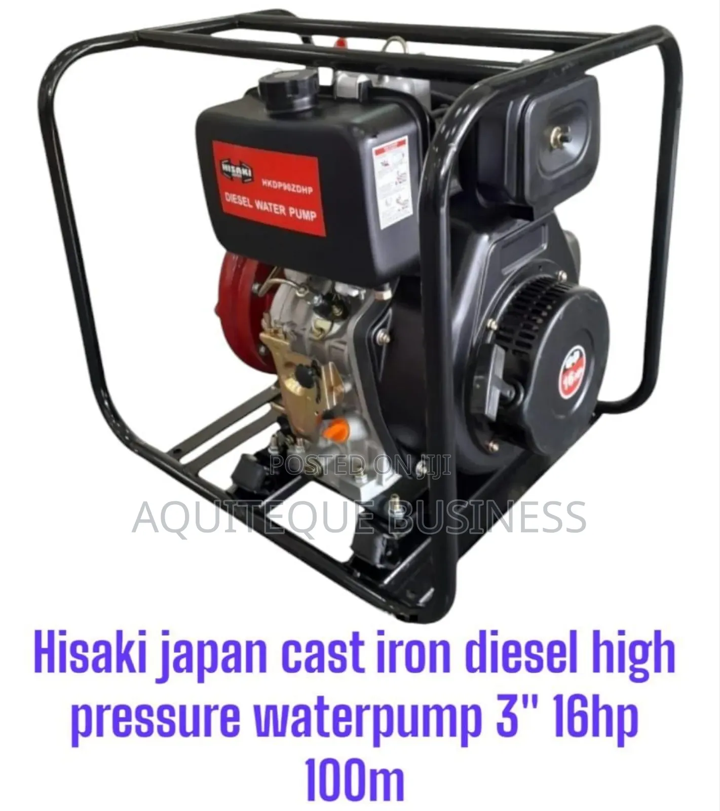 Hisakiwater Pump 3 "100m Head, 16 Hp