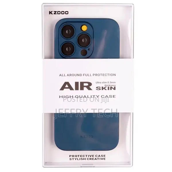 KZDOO Air Skin Case for iPhone 14 Pro Blue Stylish Slim Case