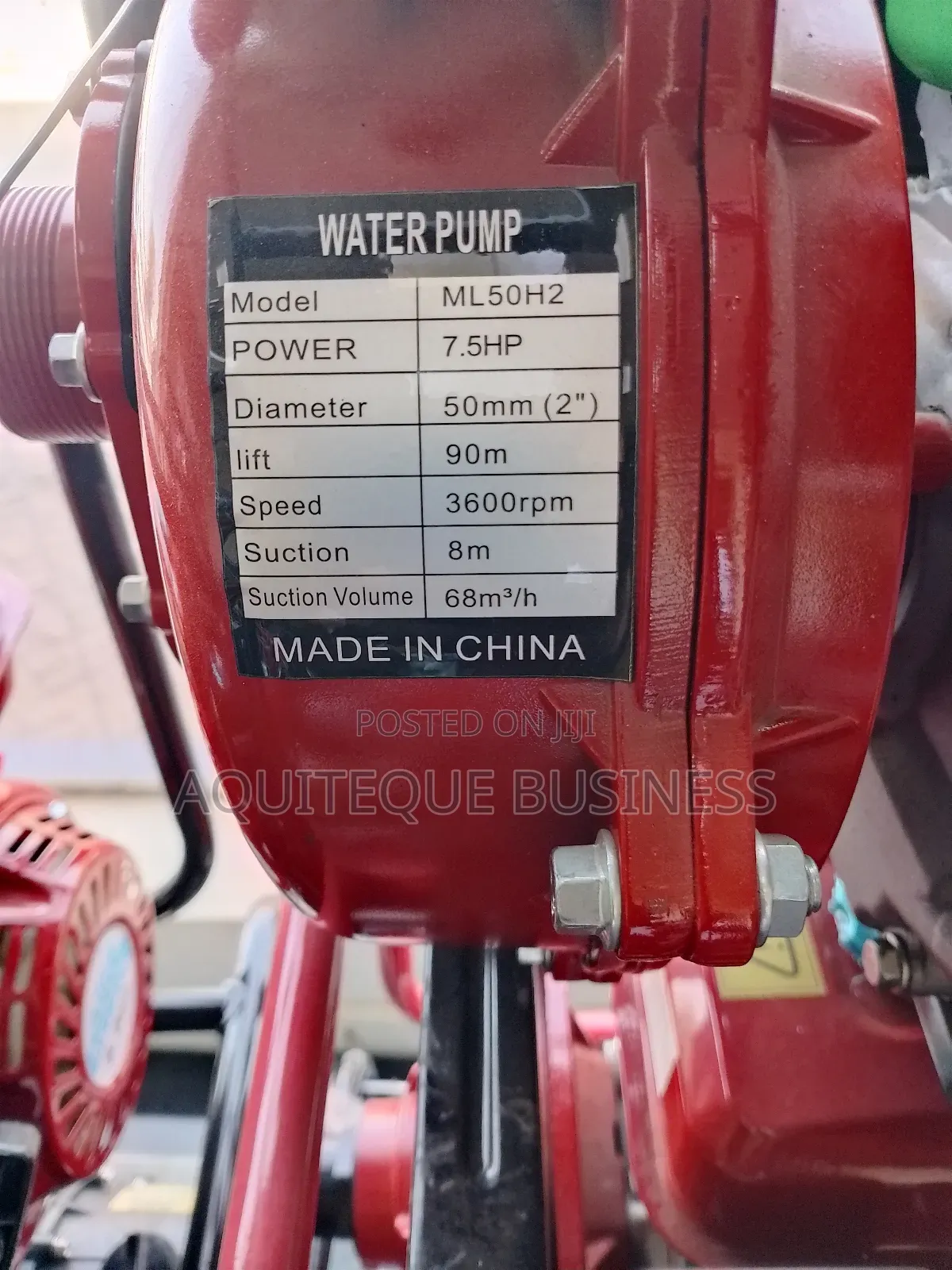 Water Pump 2" High Pressure Double Impeller