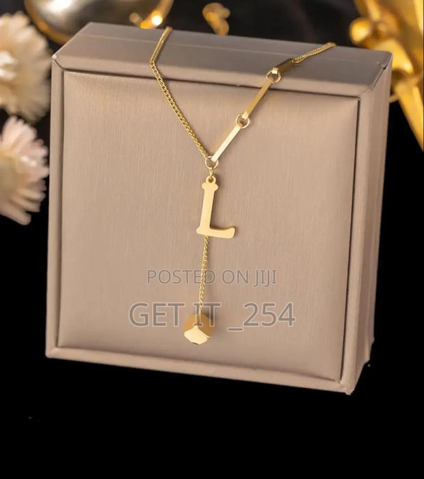 Initial Letters Hypoallergenic Necklaces - thumbnail 6