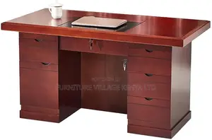 Desk for Bedroom Home Desk Office With 4 Storage Drawers