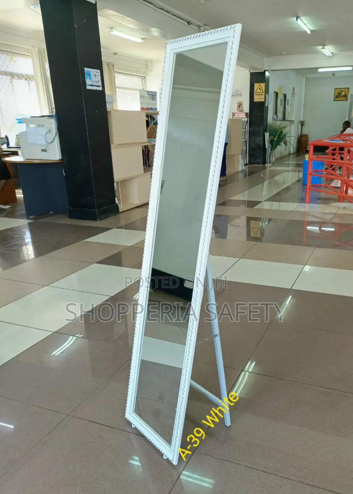 White Executive Dressing Mirror